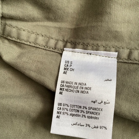 Style & Co women's twill utility spring jacket in olive drab, size small - Picture 14 of 16